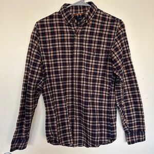 J. Crew Elbow patch flannel shirt